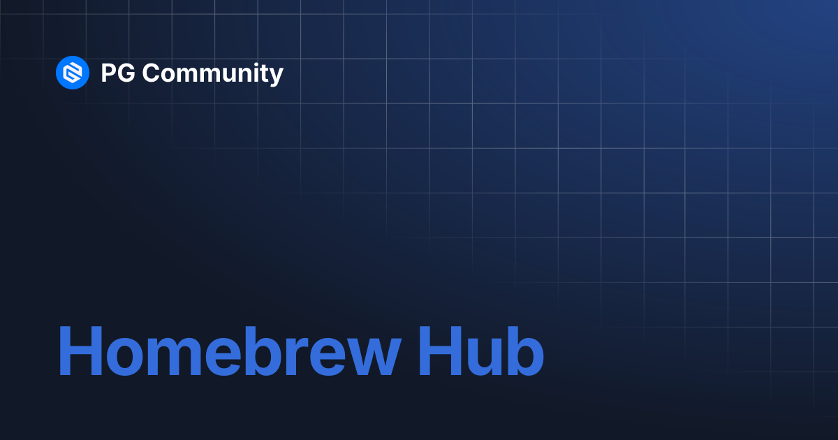 Homebrew Hub | PG Downloads | PG Community